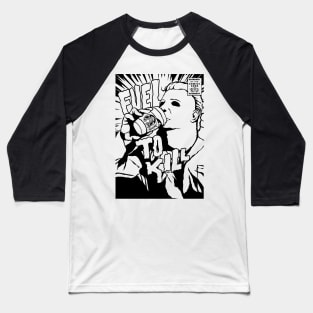 Fuel to Kill - Halloween (B&W) Baseball T-Shirt